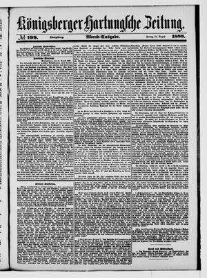 Königsberger Hartungsche Zeitung vom 24.08.1888