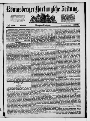 Königsberger Hartungsche Zeitung vom 25.08.1888