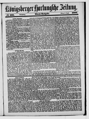 Königsberger Hartungsche Zeitung vom 27.08.1888