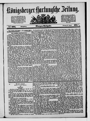 Königsberger Hartungsche Zeitung vom 28.08.1888