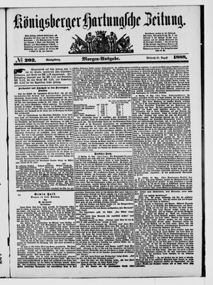 Königsberger Hartungsche Zeitung vom 29.08.1888