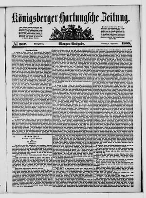 Königsberger Hartungsche Zeitung vom 04.09.1888