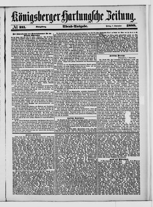 Königsberger Hartungsche Zeitung vom 07.09.1888