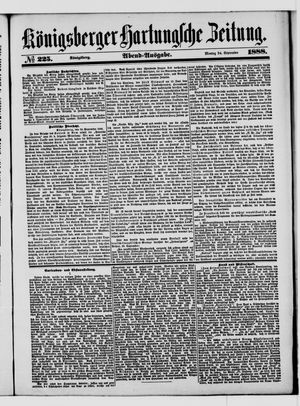 Königsberger Hartungsche Zeitung vom 24.09.1888