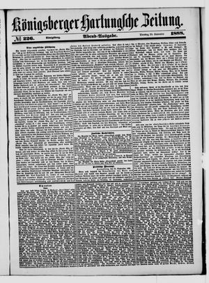 Königsberger Hartungsche Zeitung vom 25.09.1888