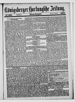 Königsberger Hartungsche Zeitung vom 28.09.1888