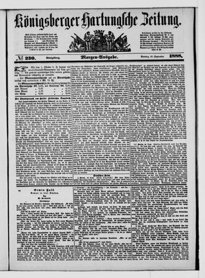 Königsberger Hartungsche Zeitung vom 30.09.1888