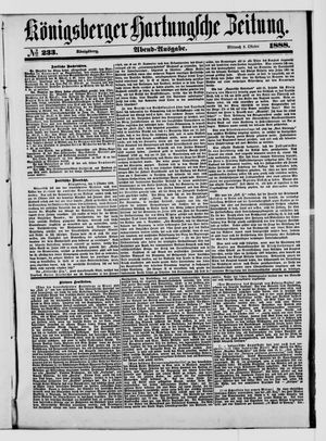 Königsberger Hartungsche Zeitung vom 03.10.1888