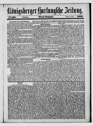 Königsberger Hartungsche Zeitung vom 08.10.1888