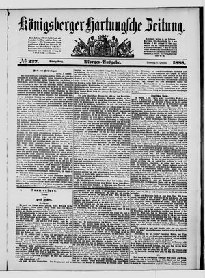Königsberger Hartungsche Zeitung vom 09.10.1888