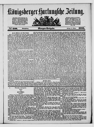 Königsberger Hartungsche Zeitung vom 12.10.1888