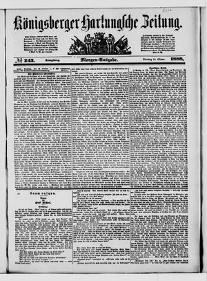 Königsberger Hartungsche Zeitung vom 16.10.1888
