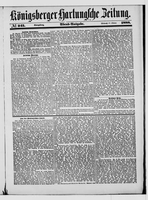 Königsberger Hartungsche Zeitung vom 17.10.1888