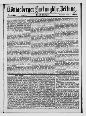 Königsberger Hartungsche Zeitung vom 18.10.1888