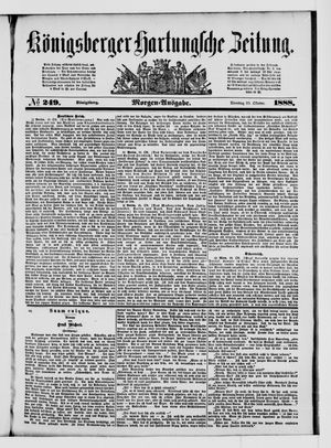 Königsberger Hartungsche Zeitung on Oct 23, 1888