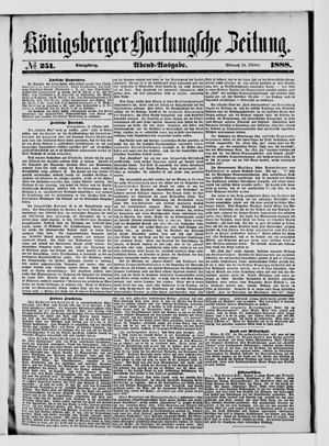 Königsberger Hartungsche Zeitung vom 24.10.1888