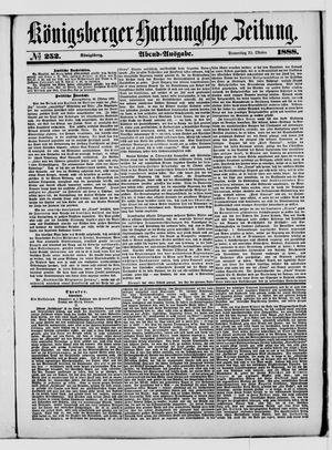 Königsberger Hartungsche Zeitung on Oct 25, 1888