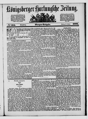 Königsberger Hartungsche Zeitung vom 28.10.1888