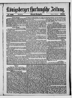 Königsberger Hartungsche Zeitung vom 02.11.1888