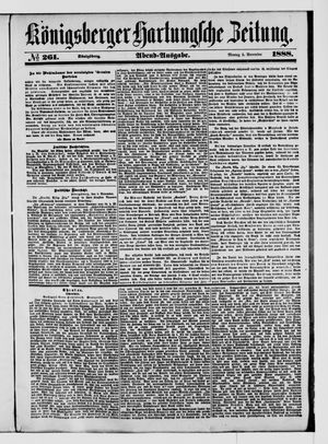 Königsberger Hartungsche Zeitung vom 05.11.1888