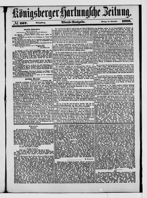 Königsberger Hartungsche Zeitung vom 12.11.1888