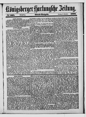 Königsberger Hartungsche Zeitung vom 13.11.1888