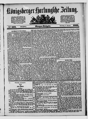 Königsberger Hartungsche Zeitung vom 15.11.1888