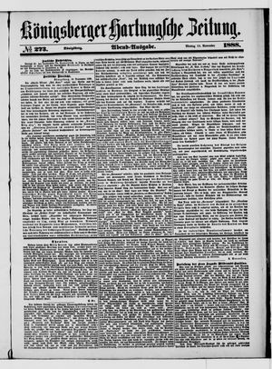 Königsberger Hartungsche Zeitung vom 19.11.1888