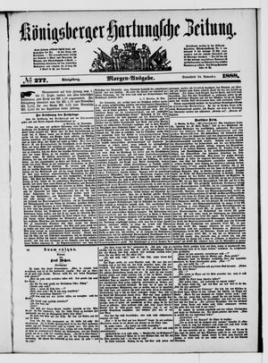 Königsberger Hartungsche Zeitung vom 24.11.1888