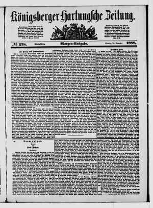 Königsberger Hartungsche Zeitung on Nov 25, 1888