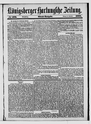 Königsberger Hartungsche Zeitung vom 26.11.1888