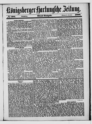 Königsberger Hartungsche Zeitung vom 28.11.1888