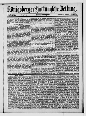 Königsberger Hartungsche Zeitung vom 29.11.1888