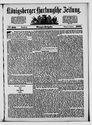 Königsberger Hartungsche Zeitung vom 30.11.1888