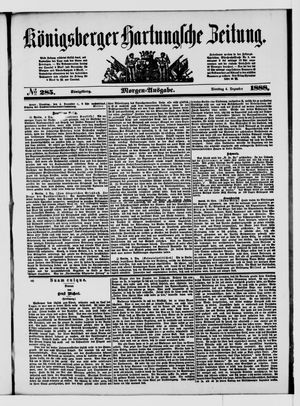 Königsberger Hartungsche Zeitung on Dec 4, 1888