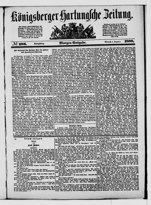 Königsberger Hartungsche Zeitung vom 05.12.1888