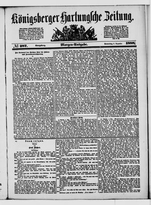 Königsberger Hartungsche Zeitung vom 06.12.1888