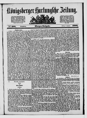 Königsberger Hartungsche Zeitung vom 07.12.1888