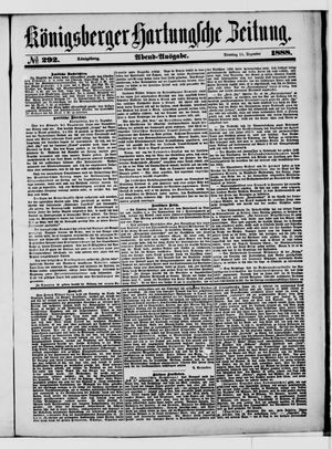 Königsberger Hartungsche Zeitung vom 11.12.1888