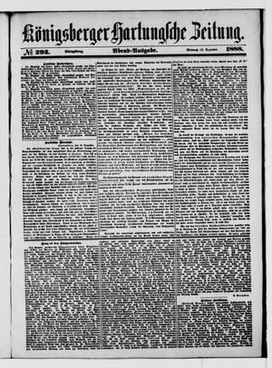 Königsberger Hartungsche Zeitung vom 12.12.1888