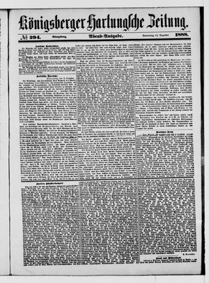 Königsberger Hartungsche Zeitung vom 13.12.1888
