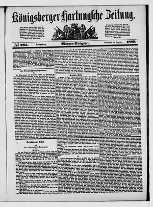 Königsberger Hartungsche Zeitung vom 15.12.1888