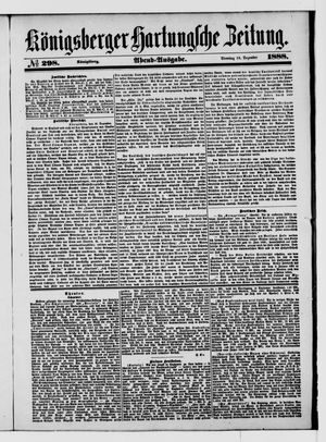 Königsberger Hartungsche Zeitung vom 18.12.1888