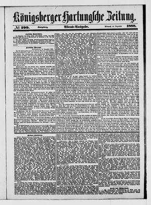 Königsberger Hartungsche Zeitung vom 19.12.1888