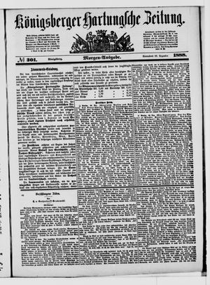 Königsberger Hartungsche Zeitung vom 22.12.1888