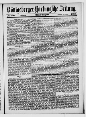 Königsberger Hartungsche Zeitung vom 27.12.1888