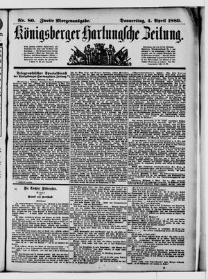 Königsberger Hartungsche Zeitung vom 04.04.1889