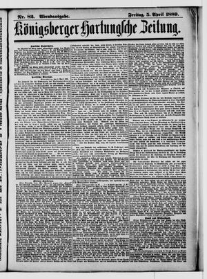 Königsberger Hartungsche Zeitung vom 05.04.1889