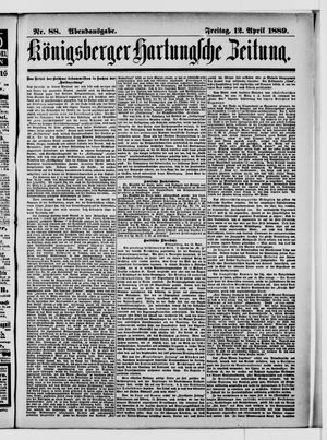 Königsberger Hartungsche Zeitung vom 12.04.1889