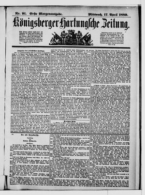 Königsberger Hartungsche Zeitung vom 17.04.1889